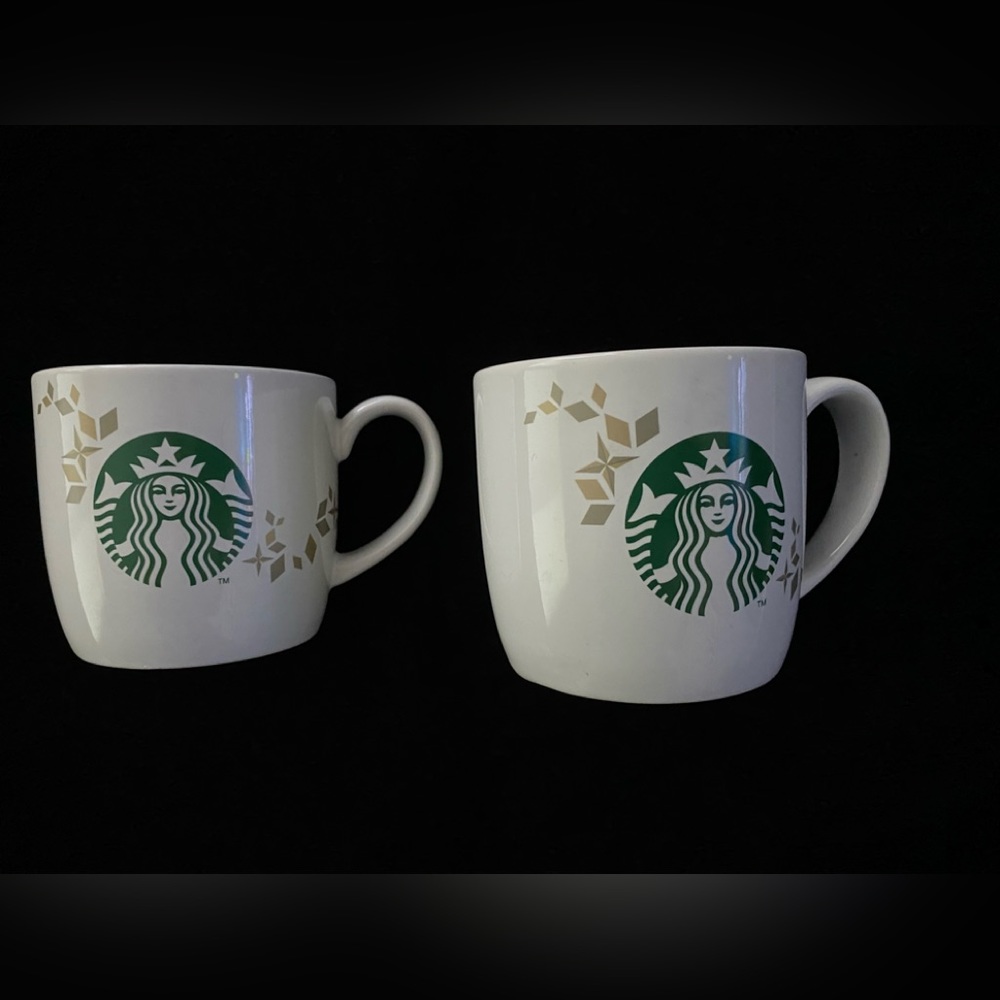 Set of Two Starbucks Holiday Mugs